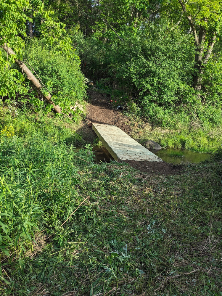 Temporary Bridge at Apple Farm